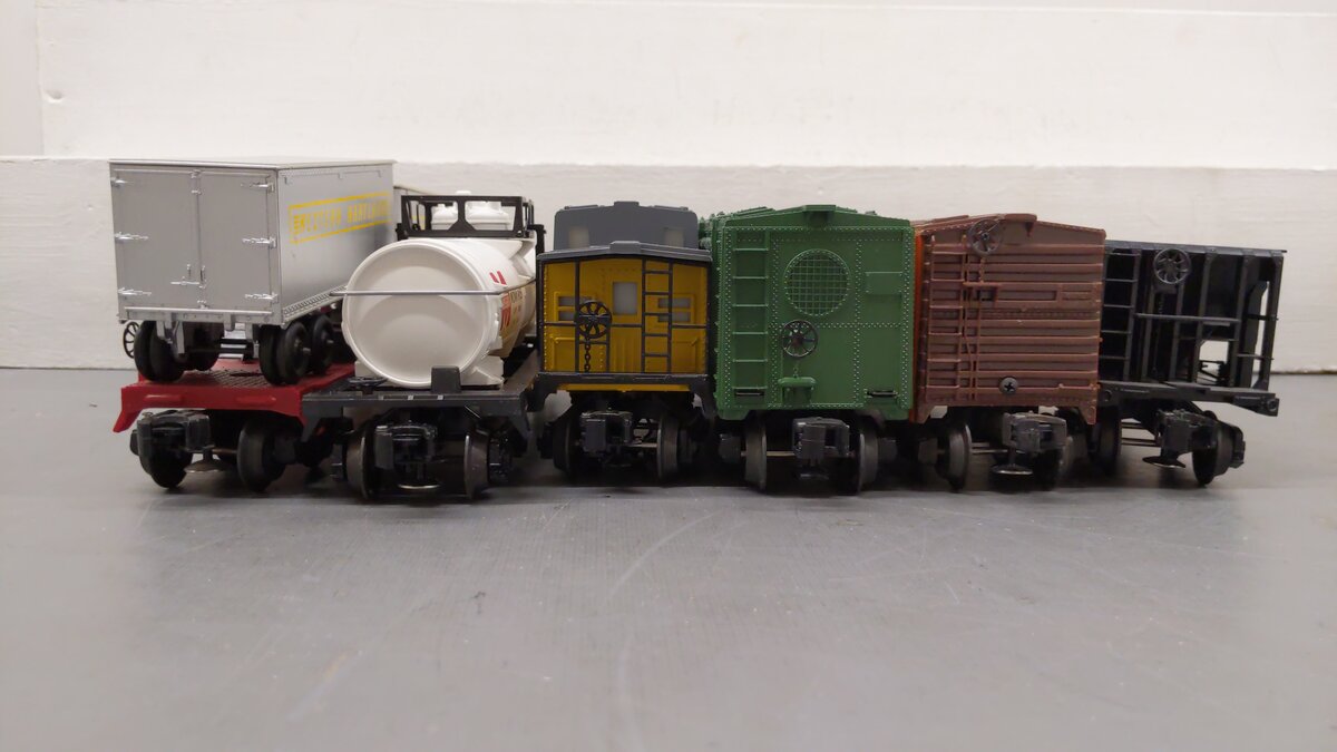 Lionel O Assorted Freight Cars 6-19419, 6-19404, 6-9155, 6-19282, 6-16581[6] EX/Box