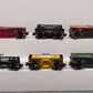 Lionel O Assorted Freight Cars 6-19419, 6-19404, 6-9155, 6-19282, 6-16581[6] EX/Box