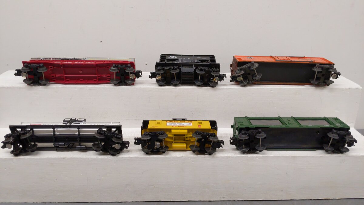Lionel O Assorted Freight Cars 6-19419, 6-19404, 6-9155, 6-19282, 6-16581[6] EX/Box