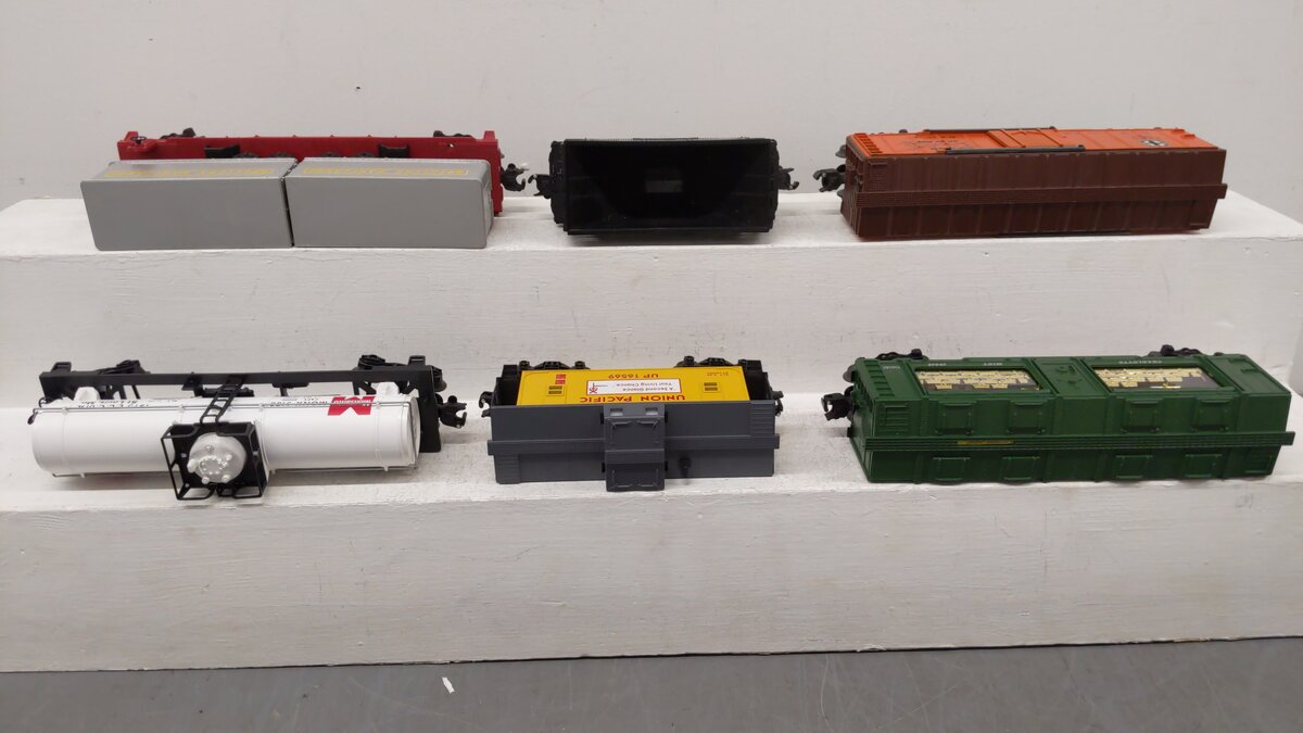 Lionel O Assorted Freight Cars 6-19419, 6-19404, 6-9155, 6-19282, 6-16581[6] EX/Box