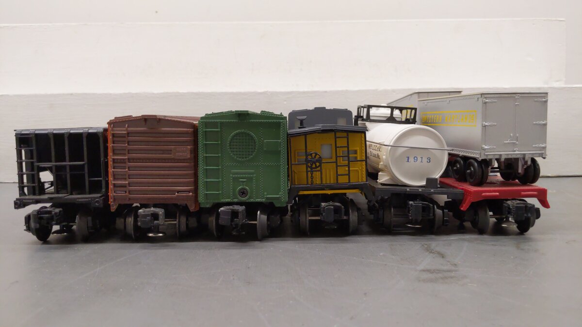 Lionel O Assorted Freight Cars 6-19419, 6-19404, 6-9155, 6-19282, 6-16581[6] EX/Box