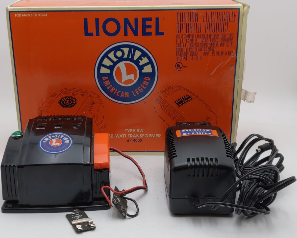 Lionel 6-14003 80 Watt Transformer Type BW EX/Box