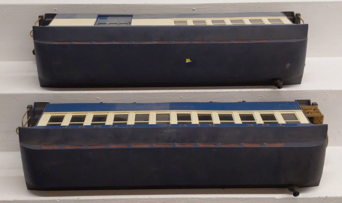 Bachmann 833 G Scale New Jersey Central Blue Comet Passenger Cars VG