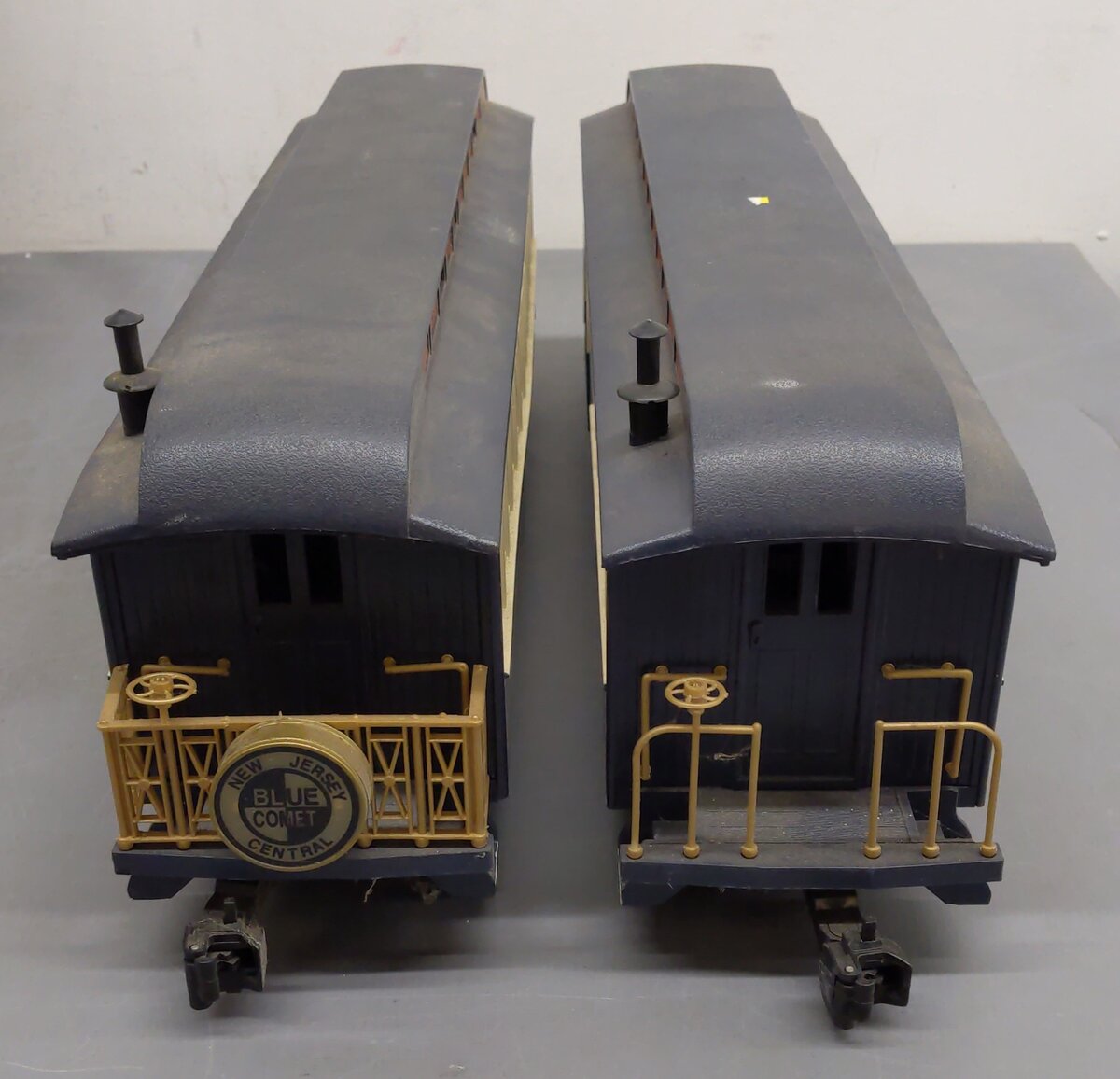 Bachmann 833 G Scale New Jersey Central Blue Comet Passenger Cars VG
