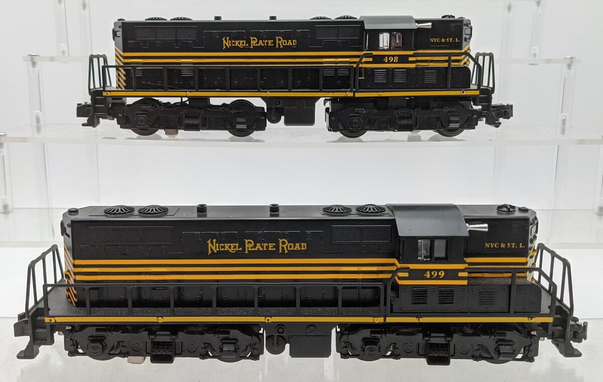 American Flyer 6-48017 S Nickel Plate Road GP-9 Diesel Locomotive Set #498/499 EX/Box