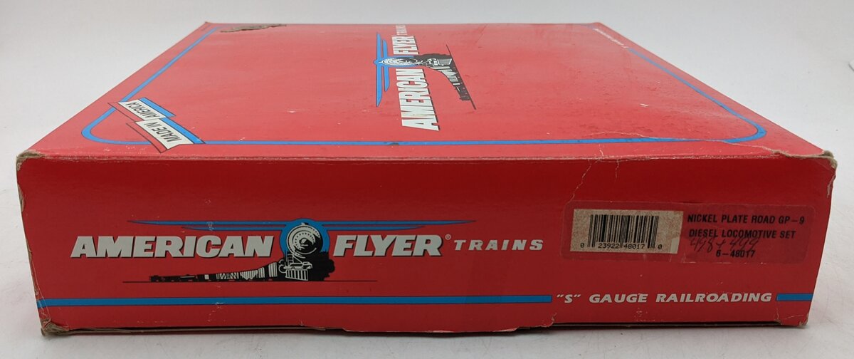 American Flyer 6-48017 S Nickel Plate Road GP-9 Diesel Locomotive Set #498/499 EX/Box