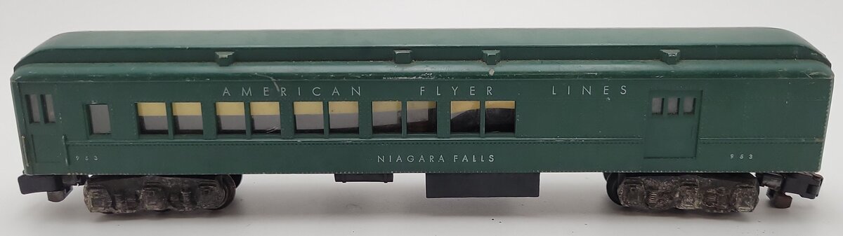 American Flyer 953 Vintage S Heavyweight Combo Car w/o Silhouettes