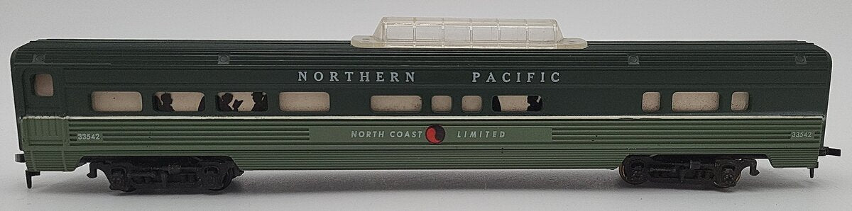 American Flyer 33542 HO Scale Northern Pacific Vista Dome Passenger Car VG