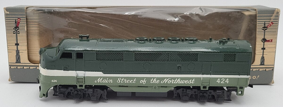 American Flyer 424 HO Scale Northern Pacific F-3A Dummy Diesel Locomotive VG/Box