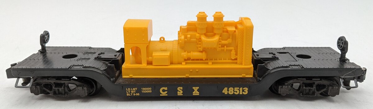 American Flyer 6-48513 S Gauge CSX Flatcar w/ Generator EX/Box