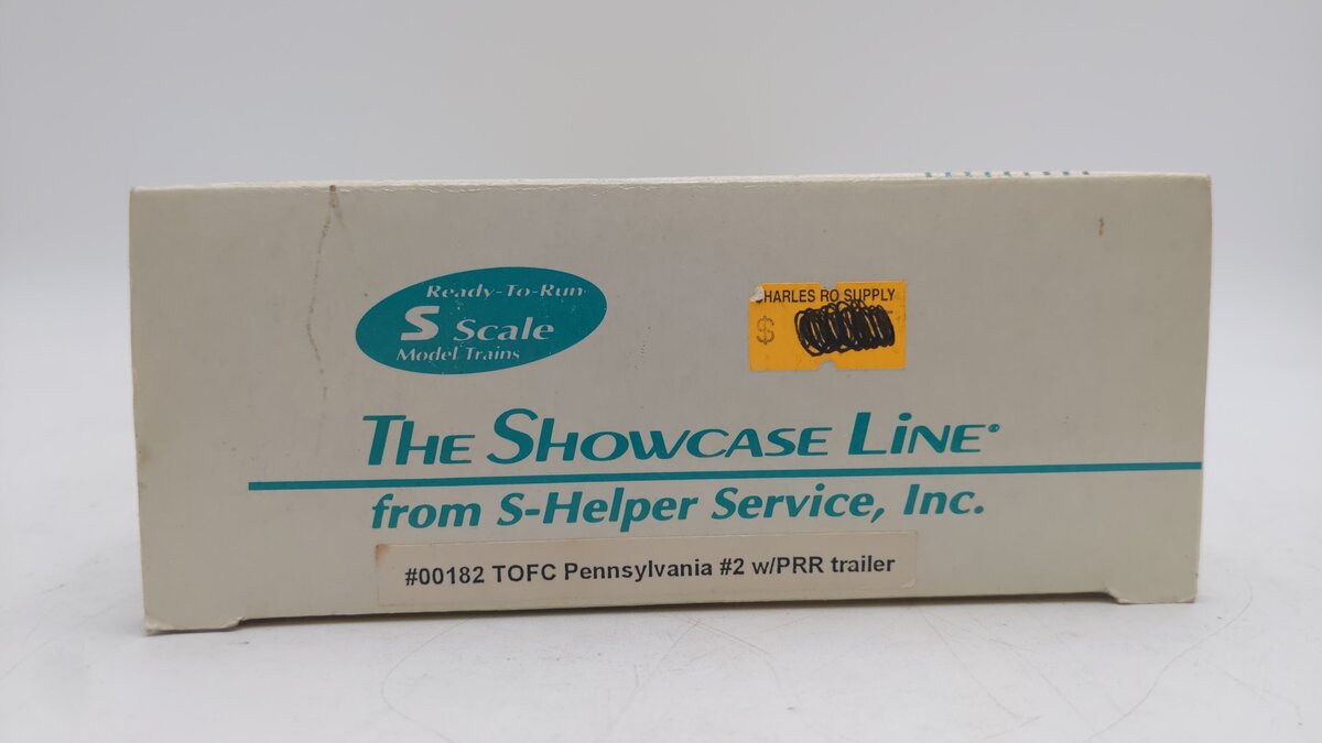 S-Helper 00182 S Scale Pennsylvania #2 w/ PRR Trailer #92762 EX/Box