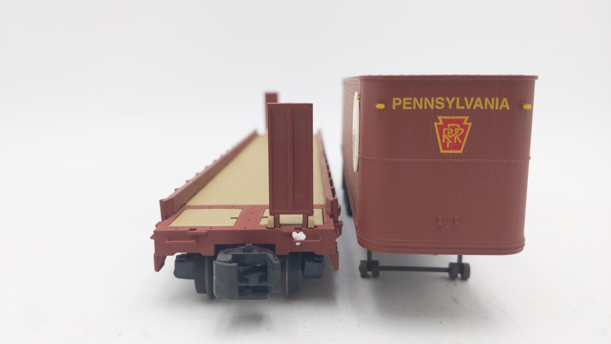 S-Helper 00182 S Scale Pennsylvania #2 w/ PRR Trailer #92762 EX/Box