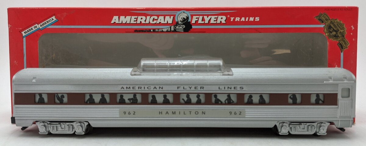 American Flyer 6-48942 S Scale AFL Silver Flash Hamilton Vista Dome #962 EX/Box