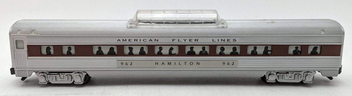 American Flyer 6-48942 S Scale AFL Silver Flash Hamilton Vista Dome #962 EX/Box