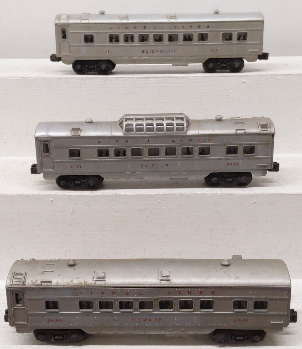 Lionel Vintage O Lionel Lines Illuminated Passenger Cars 2434, 2432, 2435 [3]