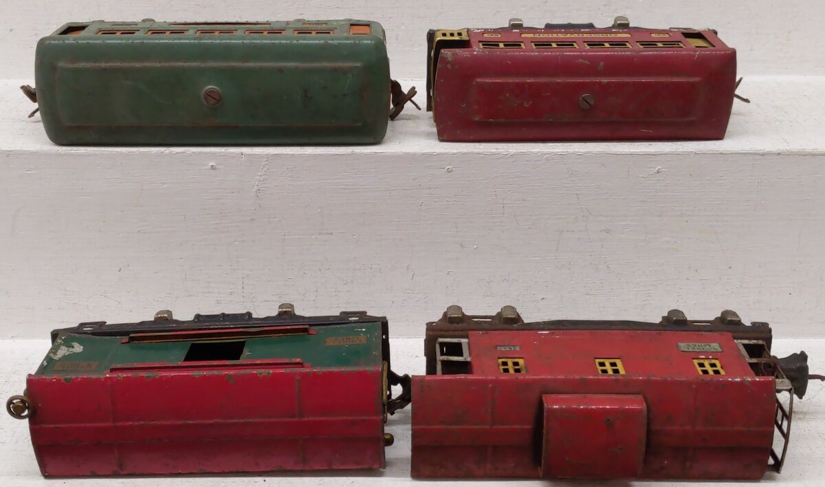 Lionel Prewar O Tinplate Assorted Cars 805, 2657, 630, 607 [4]