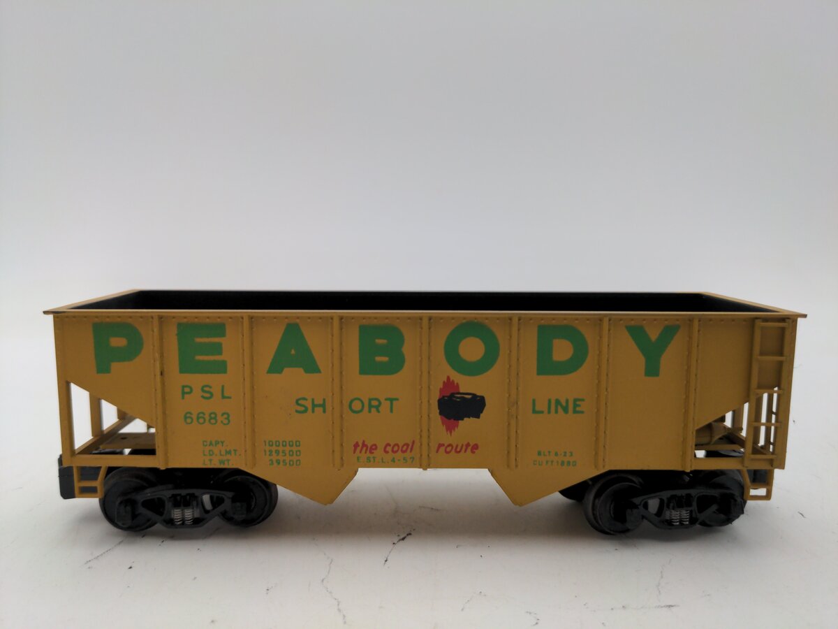American Models 308 S Gauge Peabody 2-Bay Hopper AM #6683 EX/Box