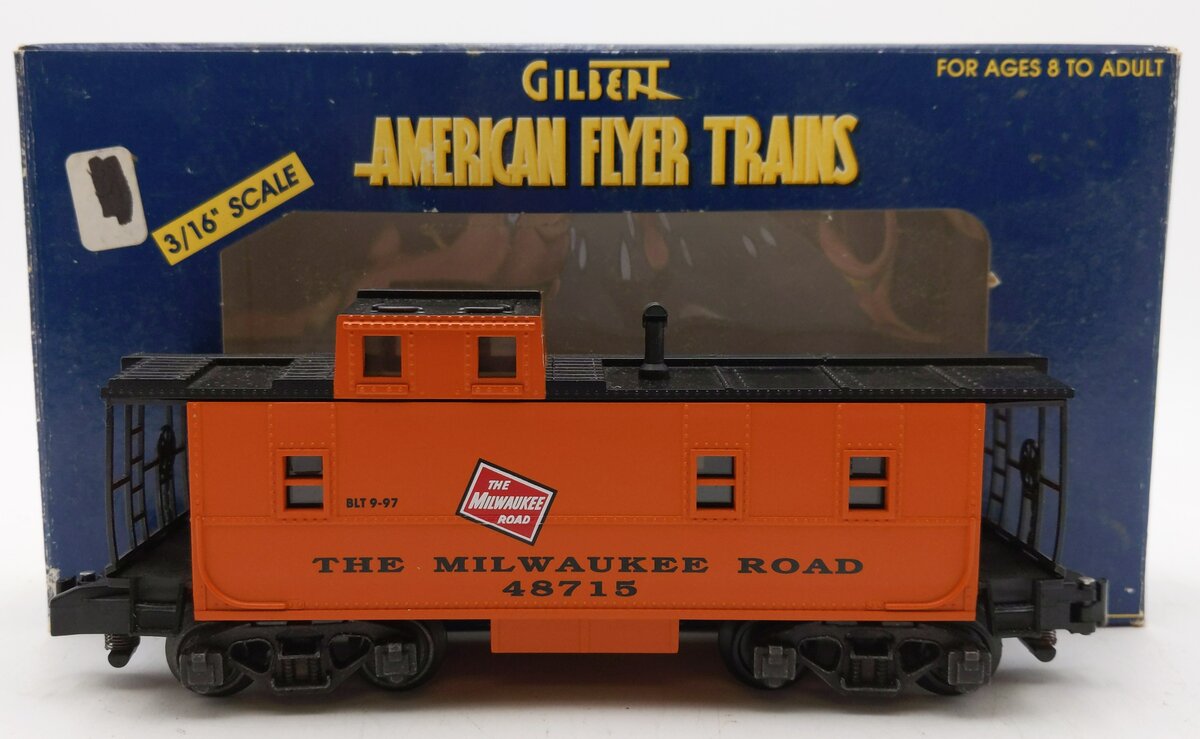 American Flyer 6-48715 S Gauge Milwaukee Road Offset Cupola Caboose #48715 EX/Box