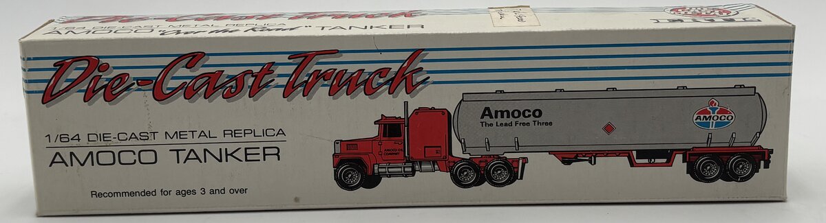 Ertl 9733 1:64 Ford LTL-9000 w/Sleeper Tanker Truck - Amoco EX/Box