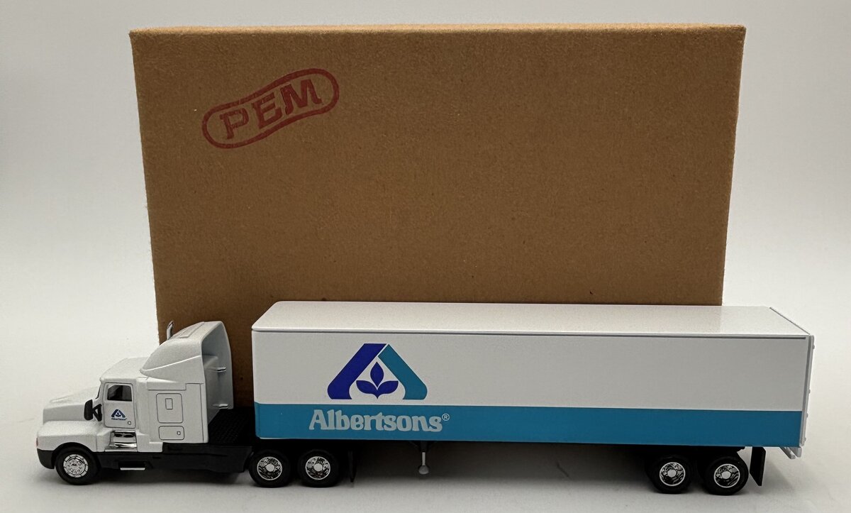 PEM M70502 1:64 Kenworth T600 Semi Truck Van Trailer - Albertons EX/Box