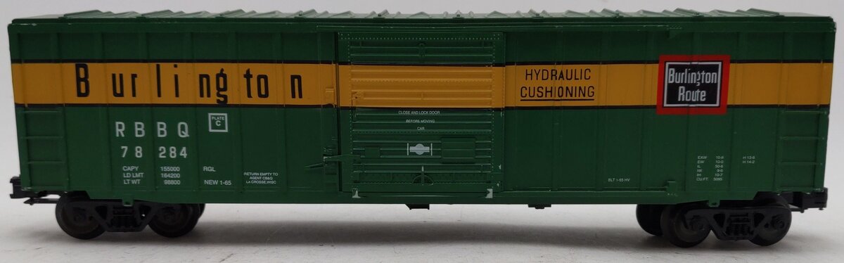 Weaver O Gauge 78284 Burlington Boxcar VG