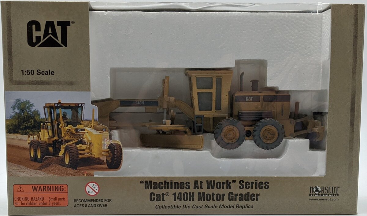 Norscot 55180 1:50 Caterpillar 140H Weathered Motor Grader  NIB