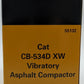 Norscot 55132 1:50 Die Cast Caterpillar CB-534D XW Vibratory Asphalt Compactor NIB
