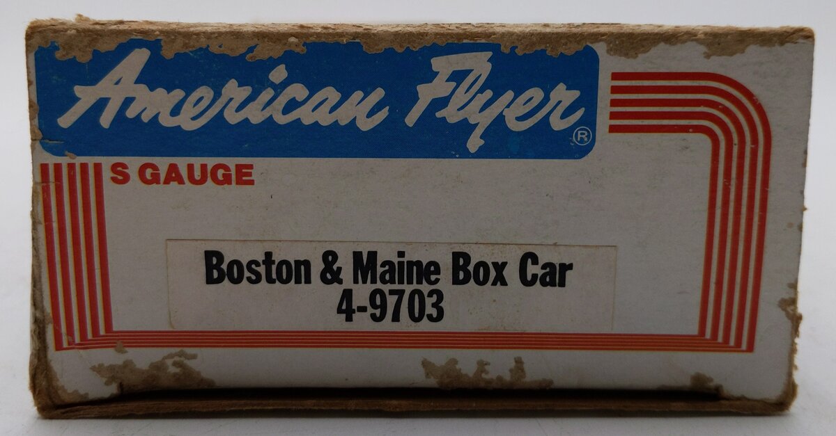 American Flyer 4-9703 S Gauge Boston & Maine Boxcar #9703 VG/Box