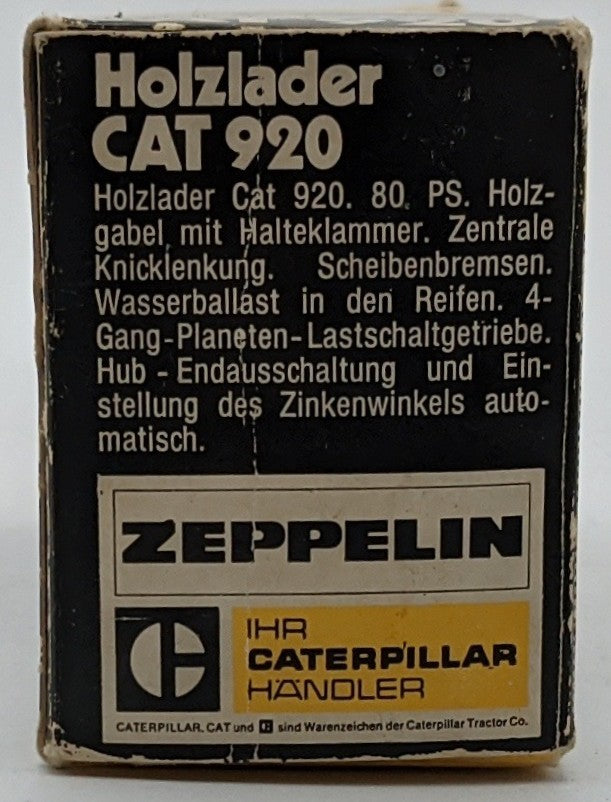 Gescha 288 1:50 Caterpillar 920 Wheel Loader NIB