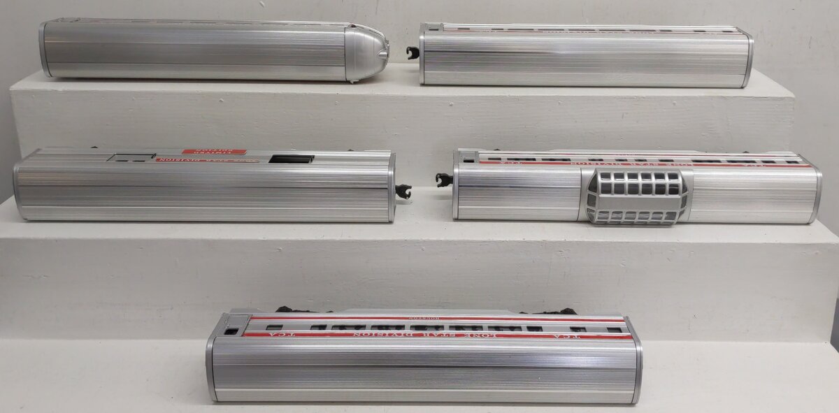 Lionel O Gauge TCA Lone Star Division Aluminum Passenger Set EX