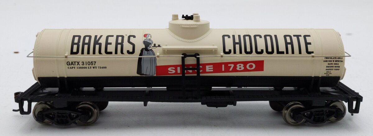 Walthers 931-1615 HO Baker's Chocolate GATX 40' Tank Car #31057 - Ready to Run LN/Box