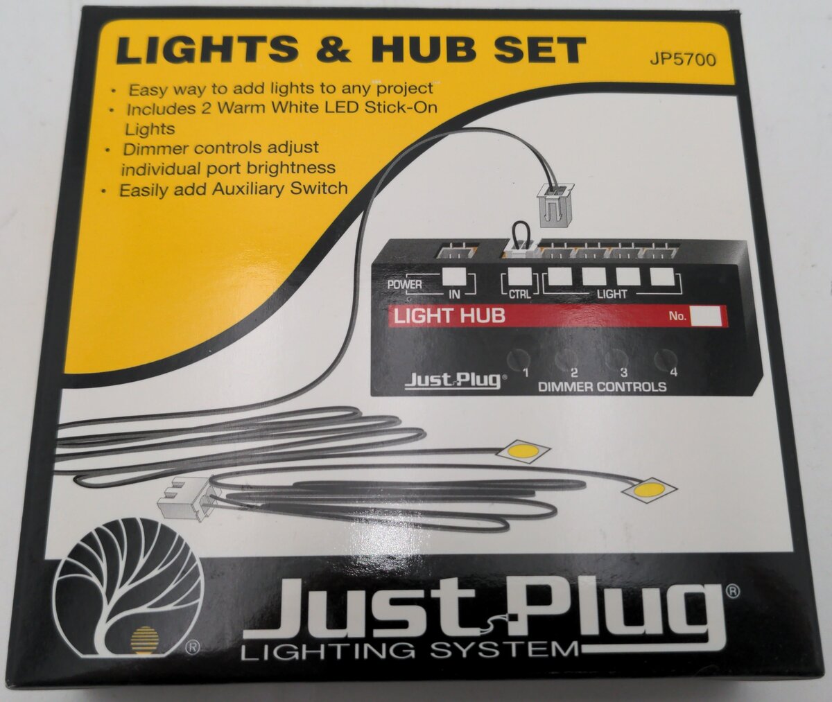 Woodland Scenics JP5700 Just Plug Lights & Hub Set EX/Box