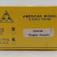 American Models 1516 S Scale Amtrak RTR Hi-Rail Boxcar EX/Box