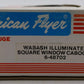American Flyer 6-48702 S Scale Wabash Square Window Caboose #48702 EX/Box