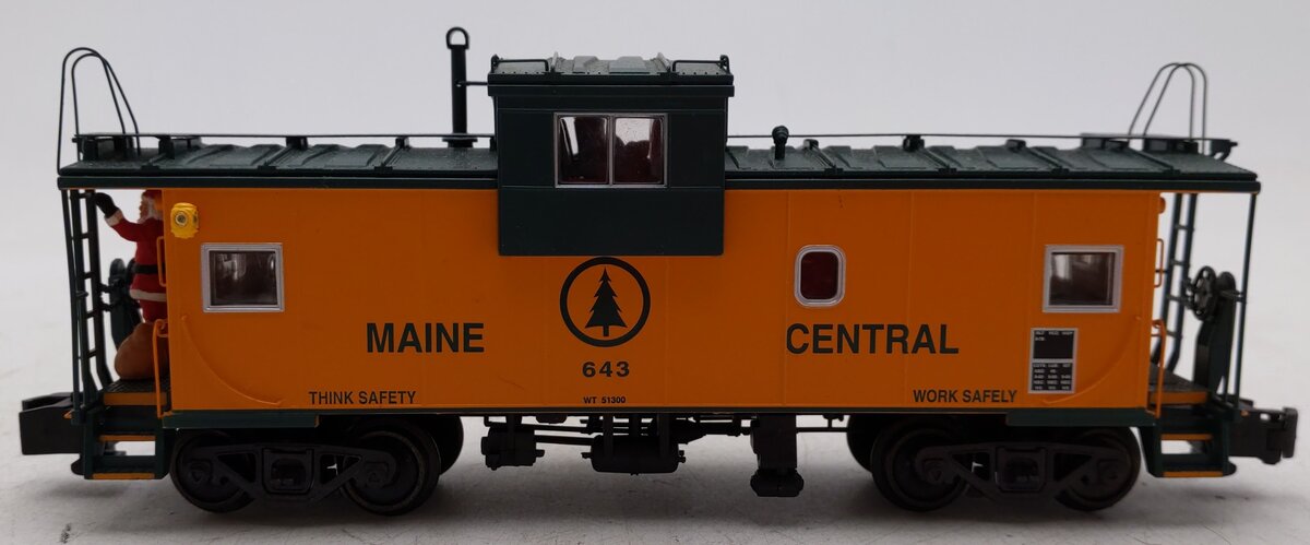 S-Helper Service 00268 S Gauge Maine Central Christmas Caboose #653 EX/Box