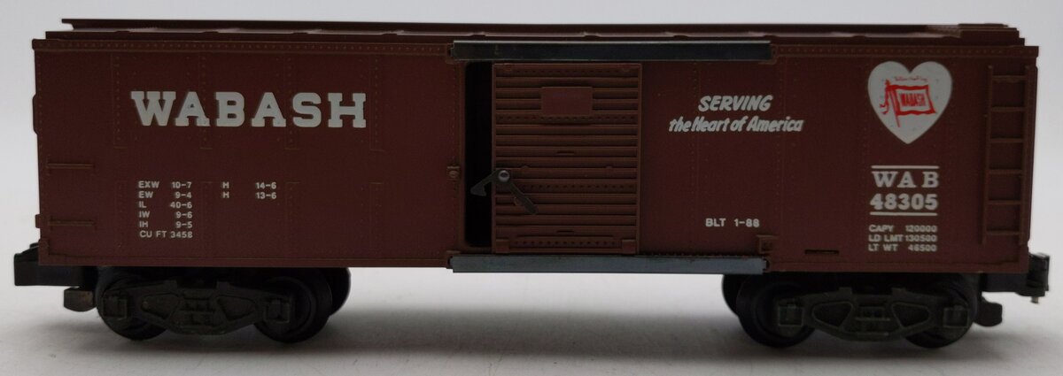 American Flyer 6-48305 S Gauge Wabash Boxcar #48305 EX/Box