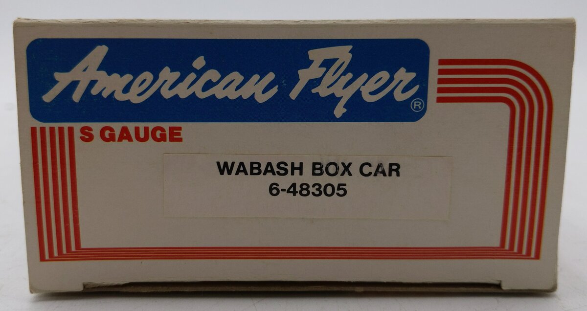 American Flyer 6-48305 S Gauge Wabash Boxcar #48305 EX/Box