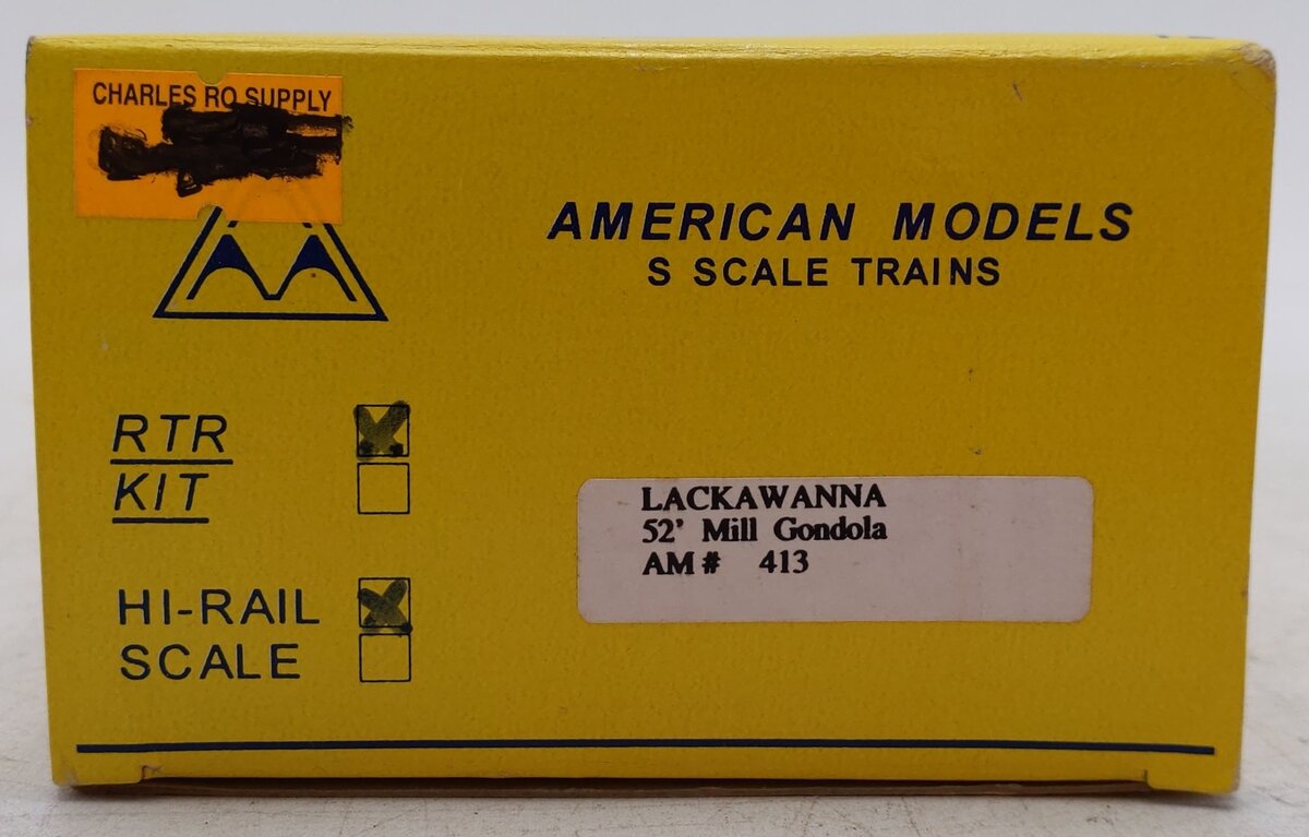American Models 4413 S Scale Lackawanna 52' Gondola EX/Box