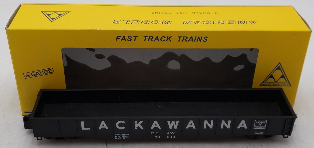 American Models 4413 S Scale Lackawanna 52' Gondola EX/Box