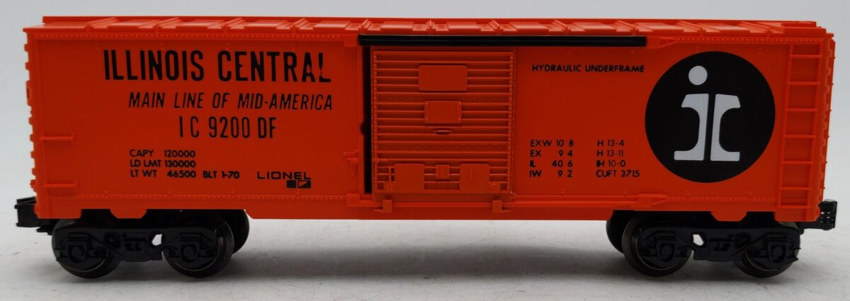 Lionel 6-9200 O Gauge Illinois Central Boxcar #9200 VG