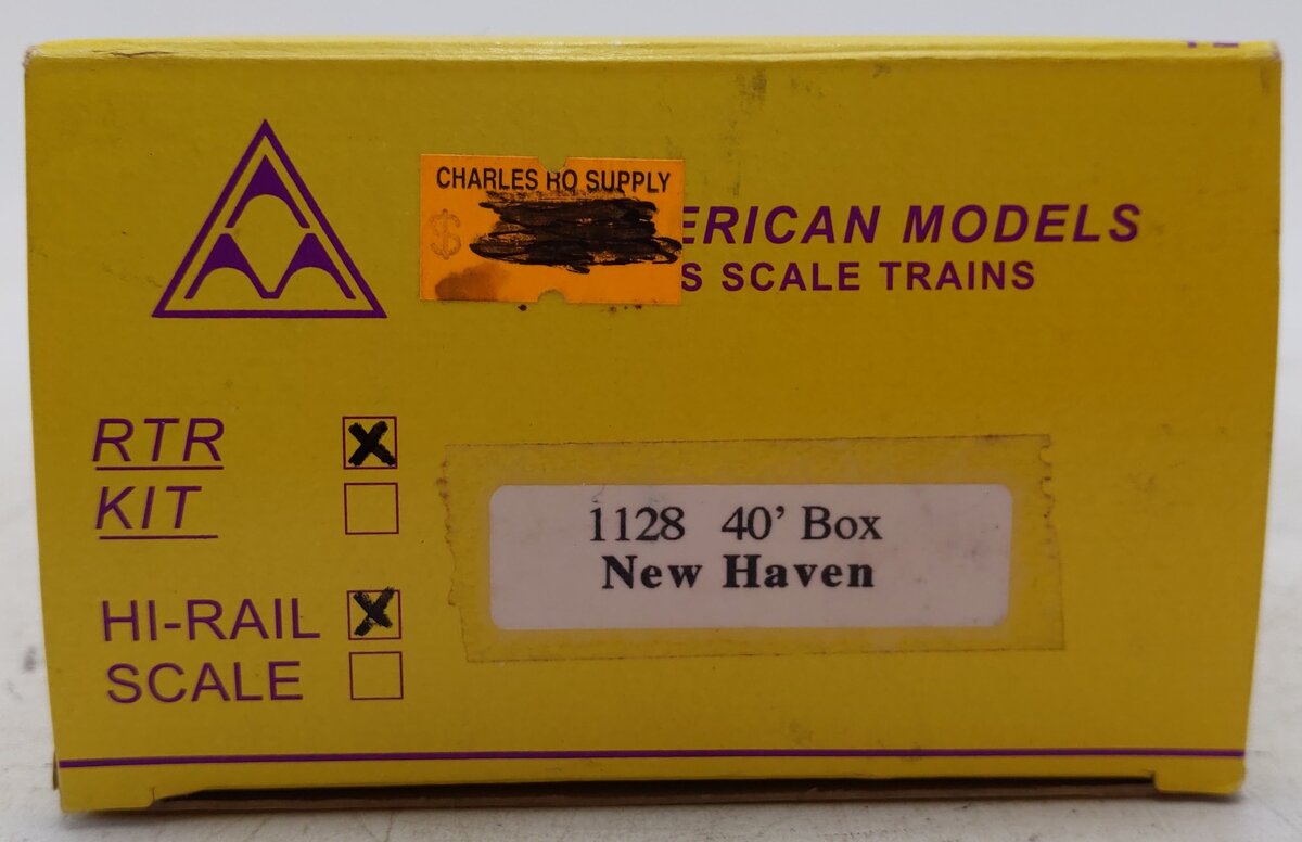 American Models 1128 S Scale New Haven 40' Boxcar #36175 EX/Box