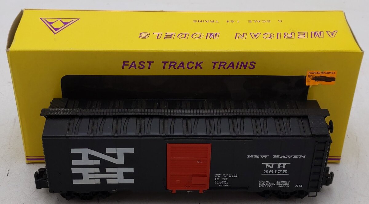 American Models 1128 S Scale New Haven 40' Boxcar #36175 EX/Box