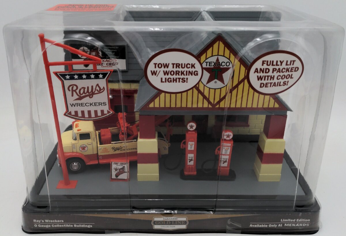 Menards 279-8129 O Ray's Wreckers Lighted Garage EX/Box