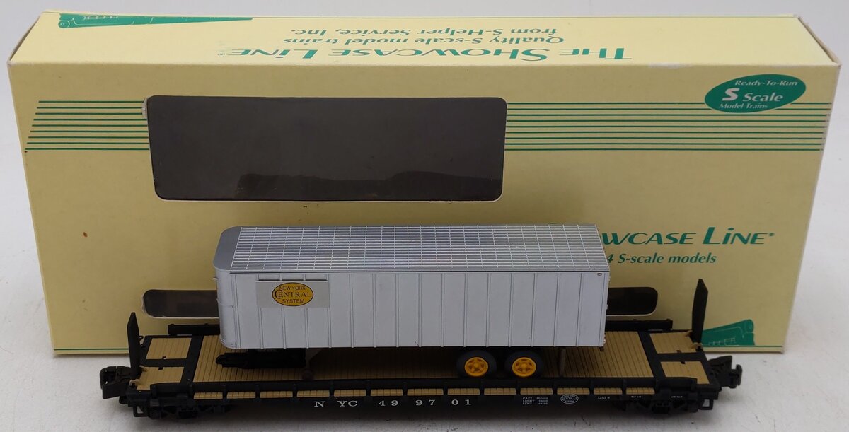 S-Helper 00191 S Scale New York Central TOFC 31 w/ NYC Trailer #499701 EX/Box