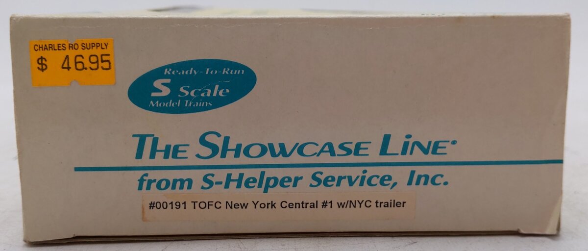 S-Helper 00191 S Scale New York Central TOFC 31 w/ NYC Trailer #499701 EX/Box