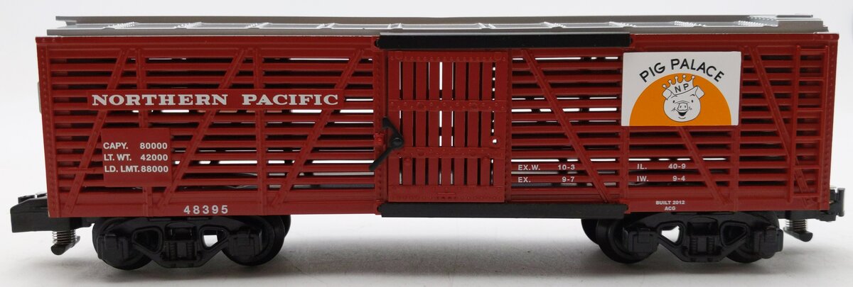 American Flyer 6-48395 S Scale Northern Pacific Pig Palace Stockcar #48395 EX/Box