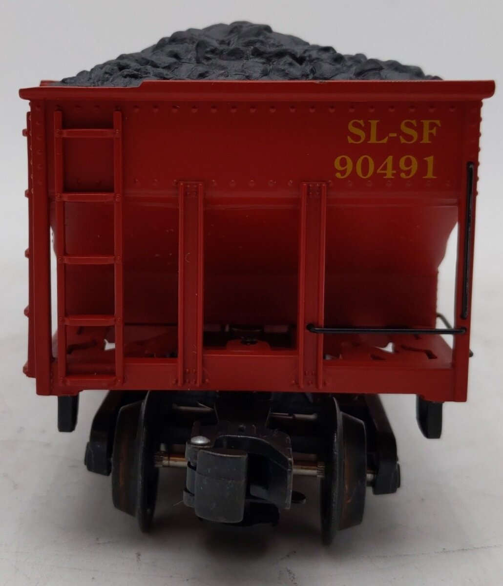 K-Line K623-2051 O Gauge Frisco Die-Cast 4-Bay Hopper #90491 with Coal Load EX