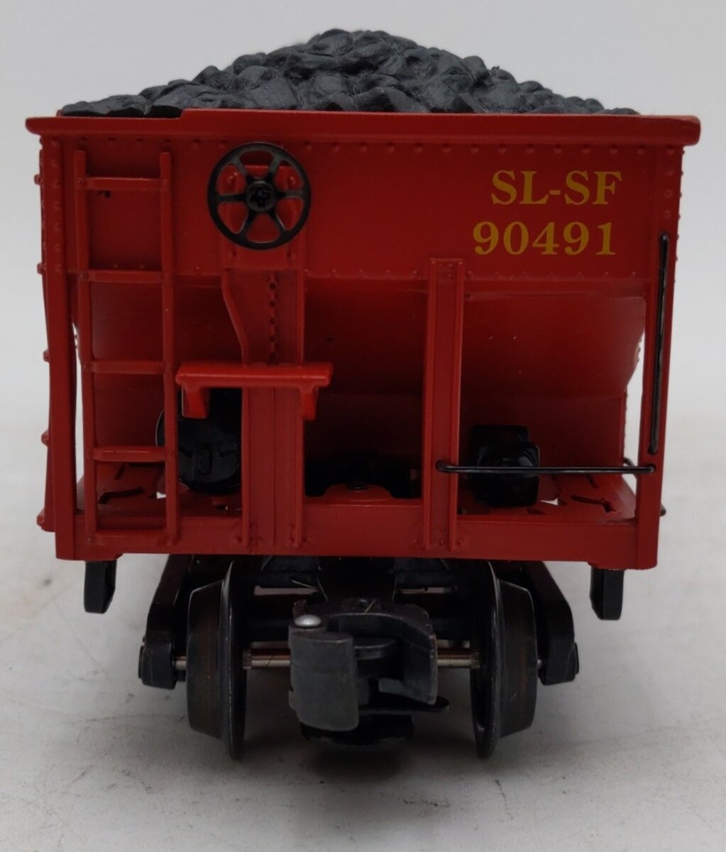 K-Line K623-2051 O Gauge Frisco Die-Cast 4-Bay Hopper #90491 with Coal Load EX