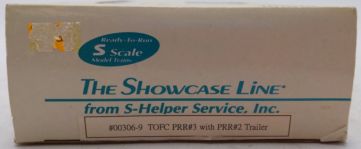 S-Helper 00306-9 S Scale Pennsylvania Railroad Flatcar w/ PRR Trailer #92763 EX/Box