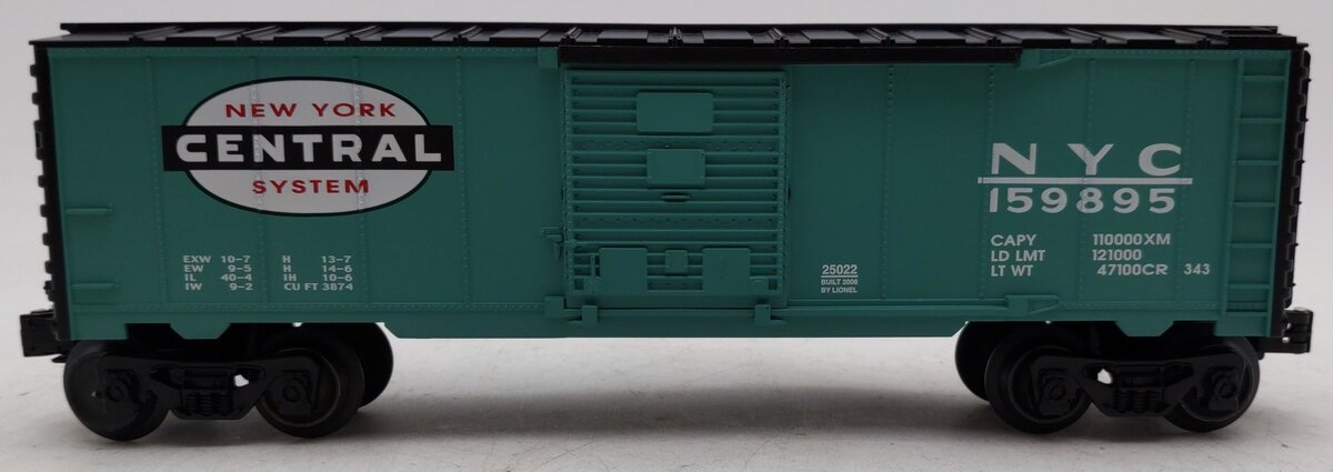 Lionel 6-25022 O Gauge New York Central Boxcar #159895 EX